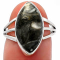 Natural Mexican Cabbing Fossil Ring size-7 R-1003 SDR225511-0