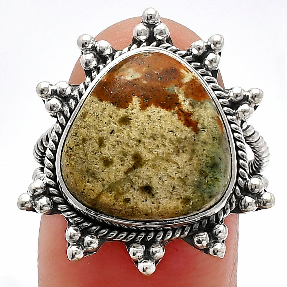 Natural Rocky Butte Picture Jasper Ring size-8 R-1234 SDR228524-0