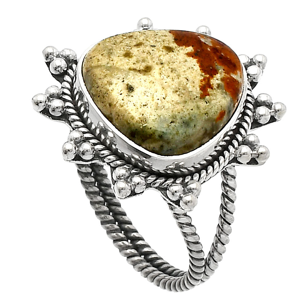 Natural Rocky Butte Picture Jasper Ring size-8 R-1234 SDR228524-1