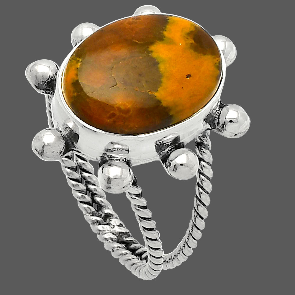 Natural Ocean Jasper - Madagascar Ring size-9 R-1268 SDR229017-2