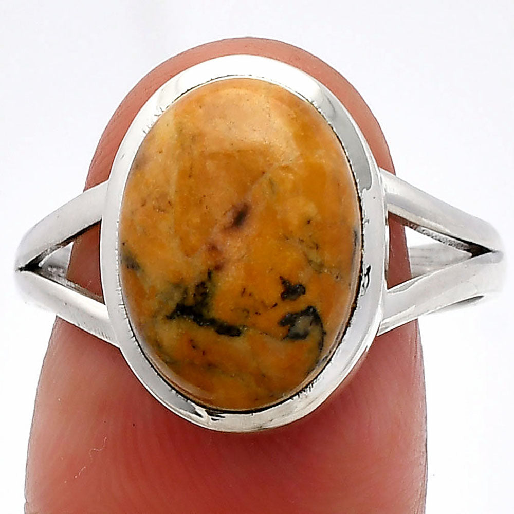 Natural Honey Dendritic Opal Ring size-9.5 R-1005 SDR230411-0