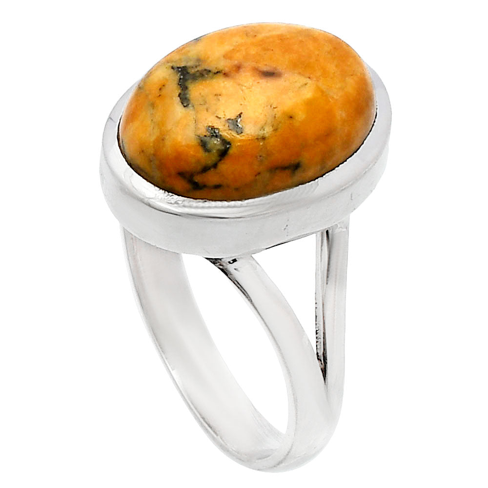 Natural Honey Dendritic Opal Ring size-9.5 R-1005 SDR230411-1