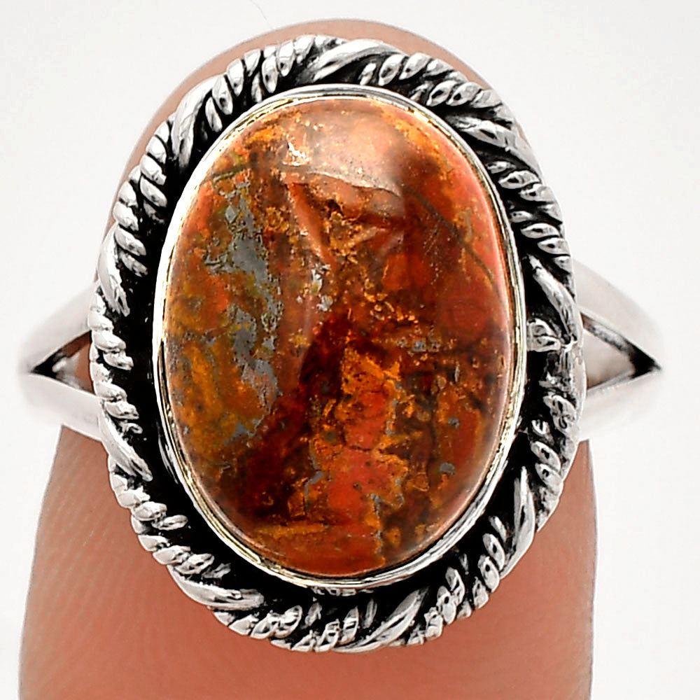 Natural Rare Cady Mountain Agate Ring size-8 R-1014 SDR231530-0