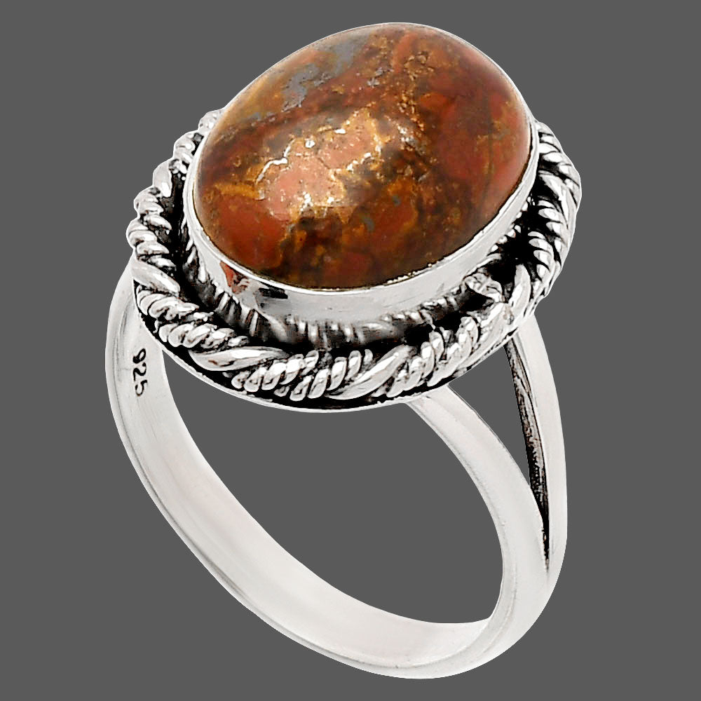 Natural Rare Cady Mountain Agate Ring size-8 R-1014 SDR231530-2
