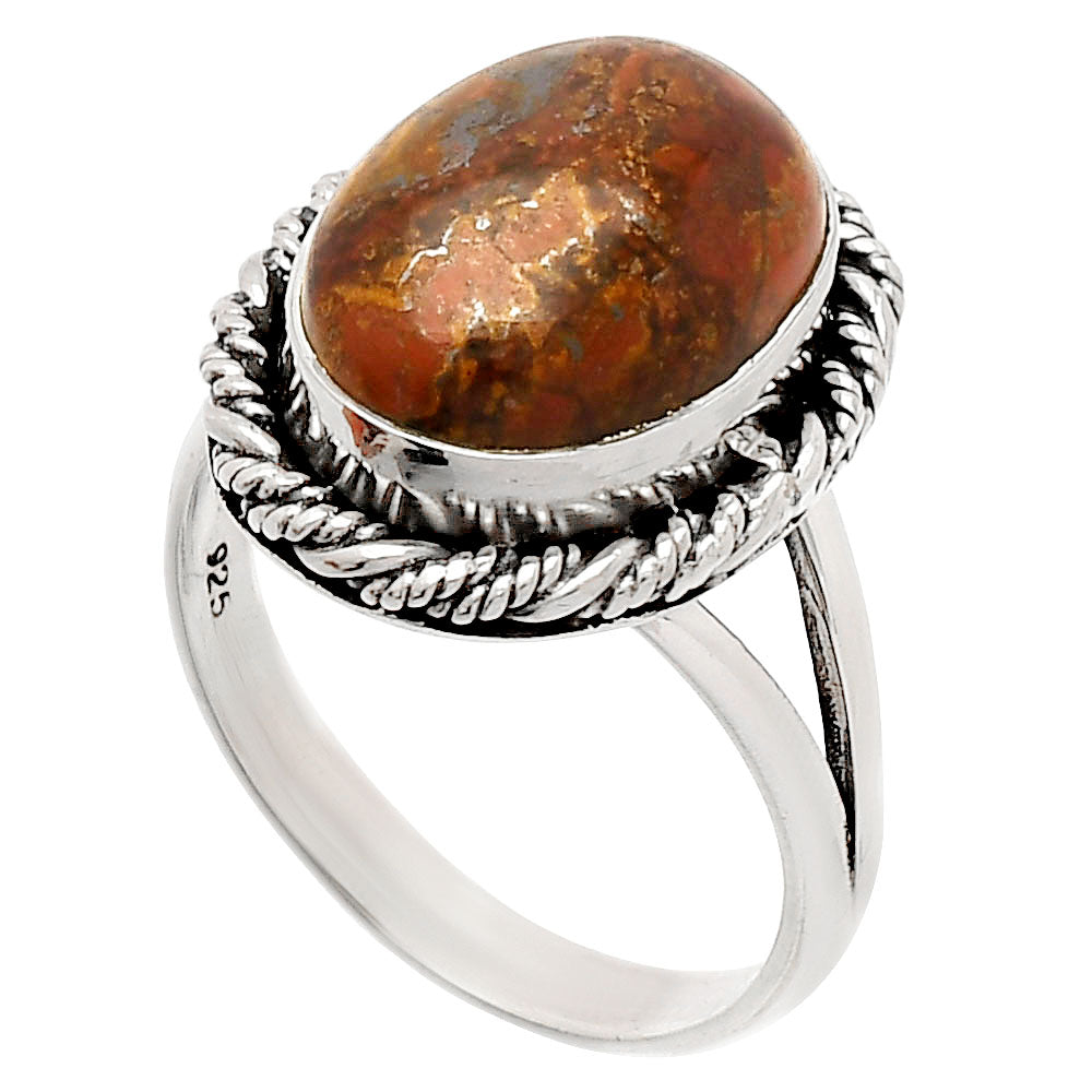 Natural Rare Cady Mountain Agate Ring size-8 R-1014 SDR231530-1