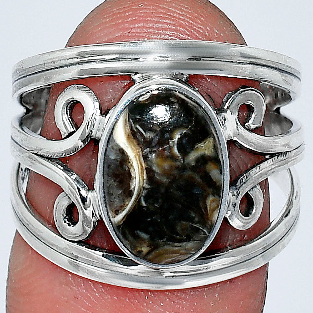 Natural Turtella Jasper - USA Ring size-7.5 R-1132 SDR239242-0