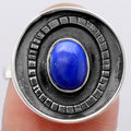 Natural Lapis Ring size-8.5 R-1080 SDR245595-0