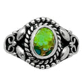 Blue Turquoise In Green Mohave - USA Ring size-6 R-1286 SDR248209-0