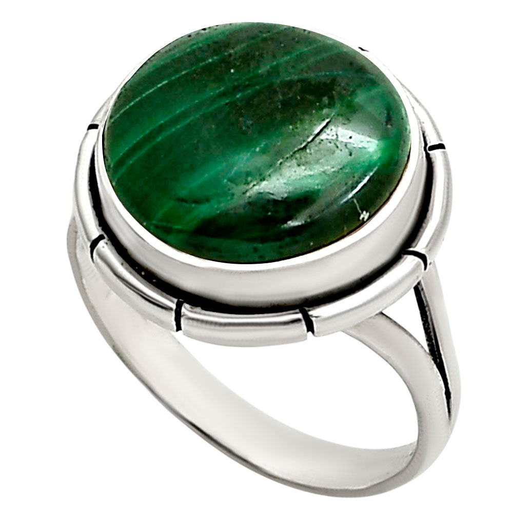 Malachite Eye Ring size-8 R-1012 SDR251307-1