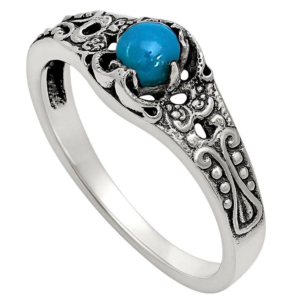 Sleeping Beauty Turquoise Ring size-5 R-1172 SDR251956-2