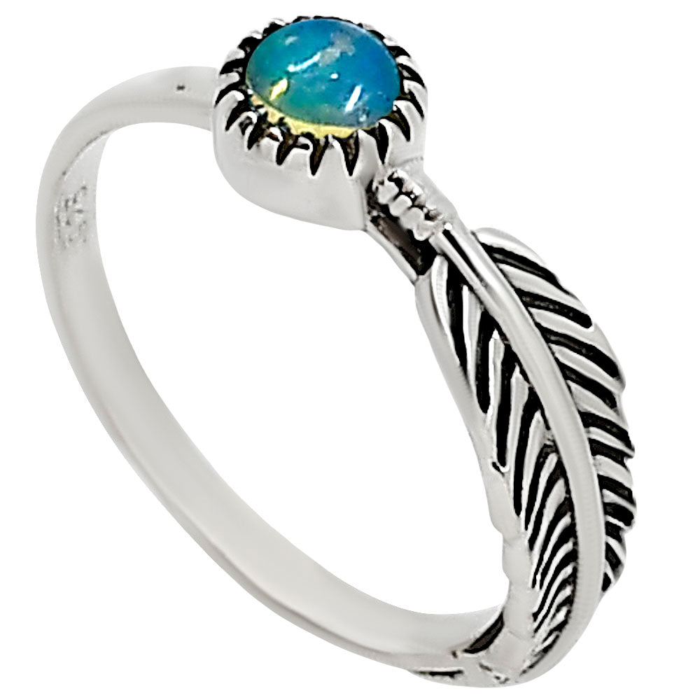 Ethiopian Opal Ring size-5 R-1042 SDR253880-1