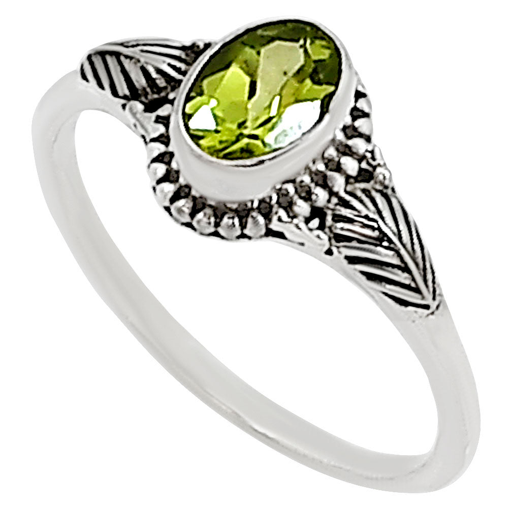 Peridot Ring size-5 R-1403 SDR254432-2