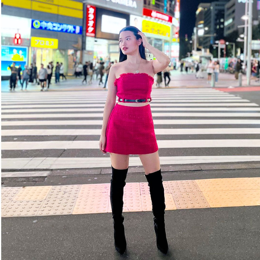 Tilera Stretch Over The Knee Stiletto Boots-1