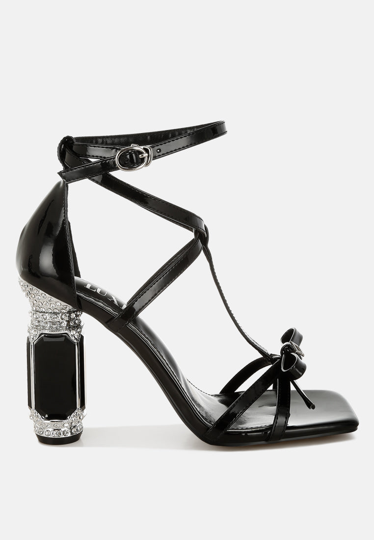 Affluence Jeweled High Heel Sandals-7