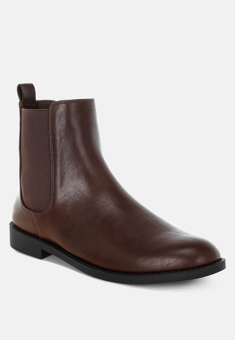 Sigrun Faux Leather Chelsea Boots-1