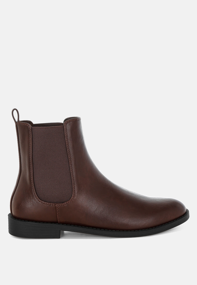 Sigrun Faux Leather Chelsea Boots-0