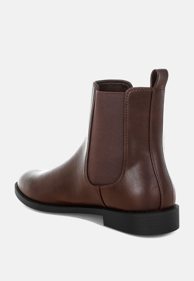 Sigrun Faux Leather Chelsea Boots-2