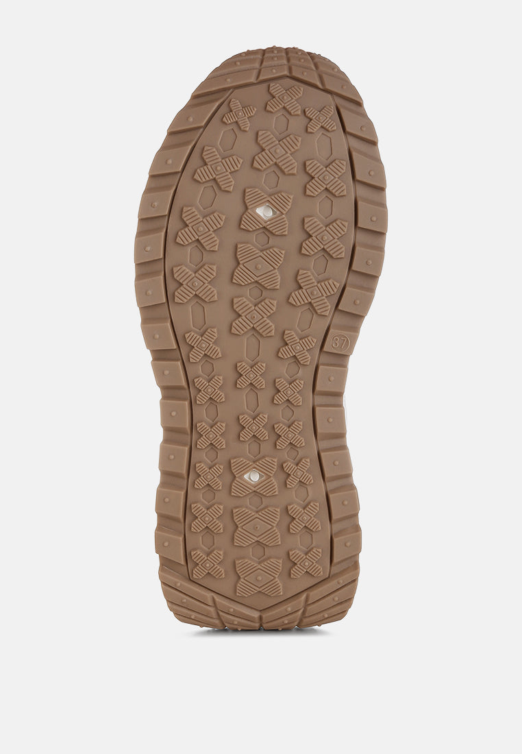 Squeaker Chunky Anti-Skid Lace-Up Sneakers-4