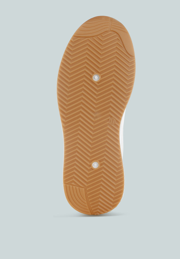 Subasa Chunky Mesh Lace Up Sneakers-4