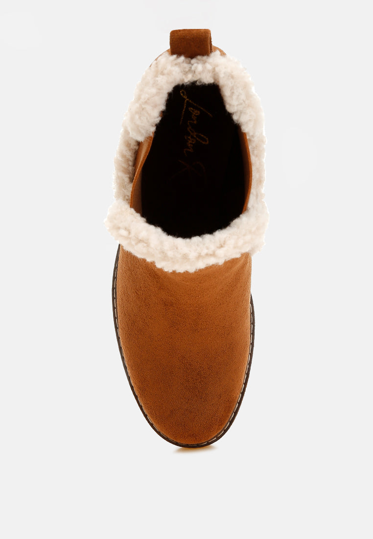 Thunderhoof Faux Fur Lined Chelsea Boots-3