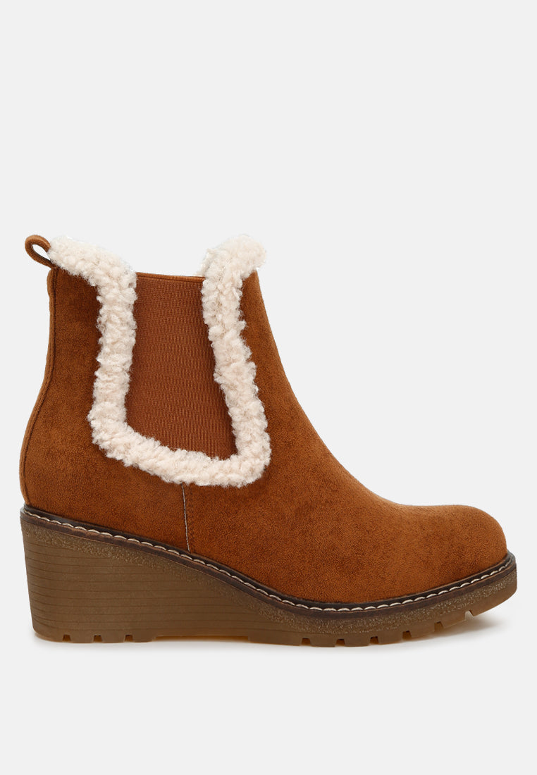 Thunderhoof Faux Fur Lined Chelsea Boots-0