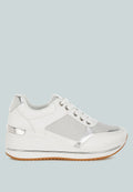 Vespera Faux Leather & Mesh Sneakers-5