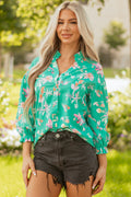 Bella Lantern Sleeve Front Shirt-0