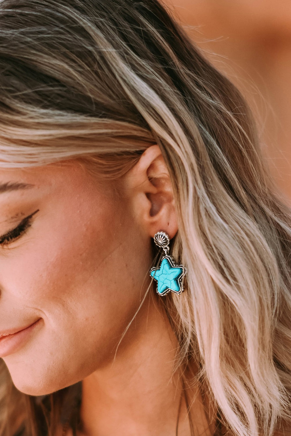 Drew antique Studded Western Earrings-3