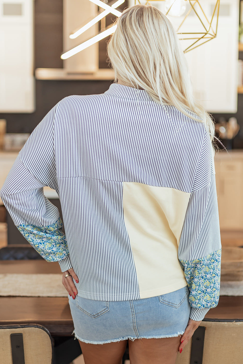 Syllena Collared Boxy Fit Sweatshirt-1