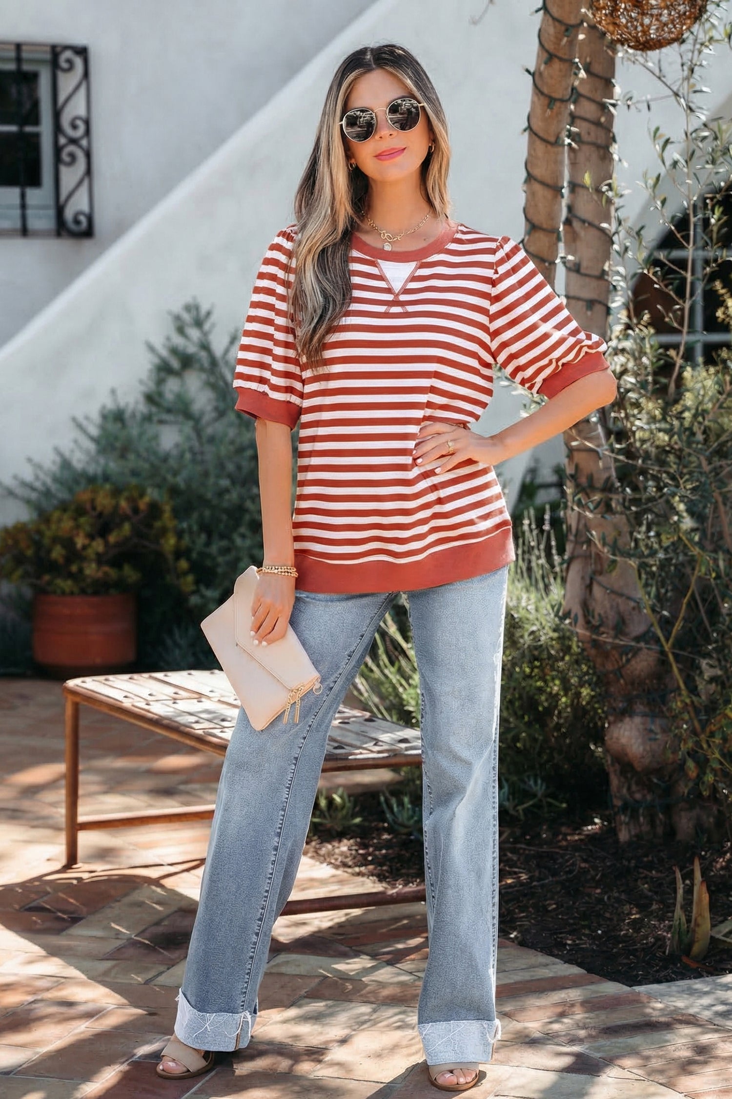 Marceline Bubble Sleeve T Shirt-3