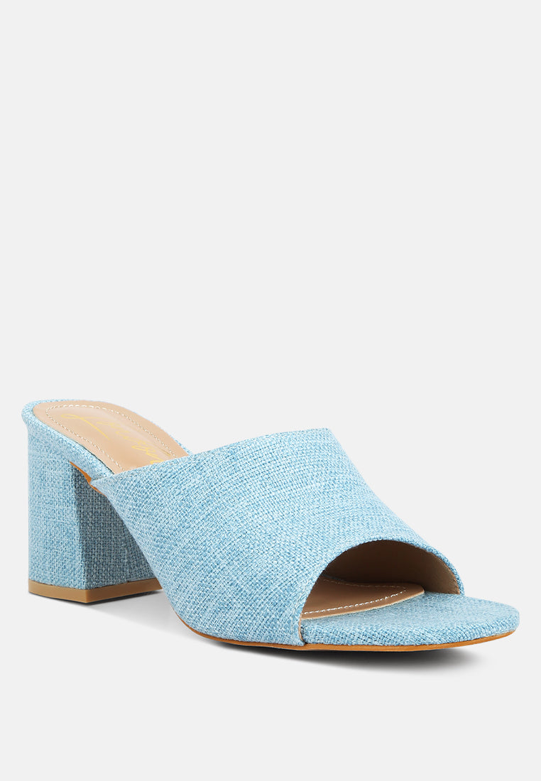 Addie Block Heel Slip On Sandals-1