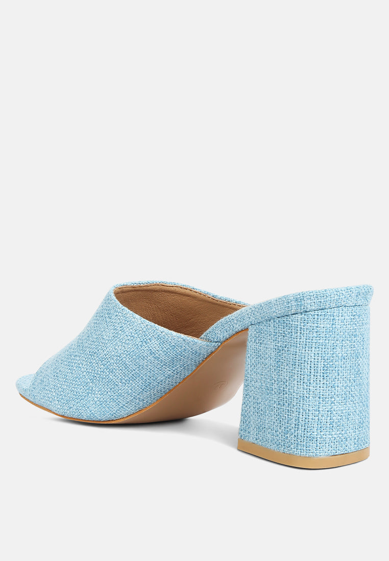 Addie Block Heel Slip On Sandals-2