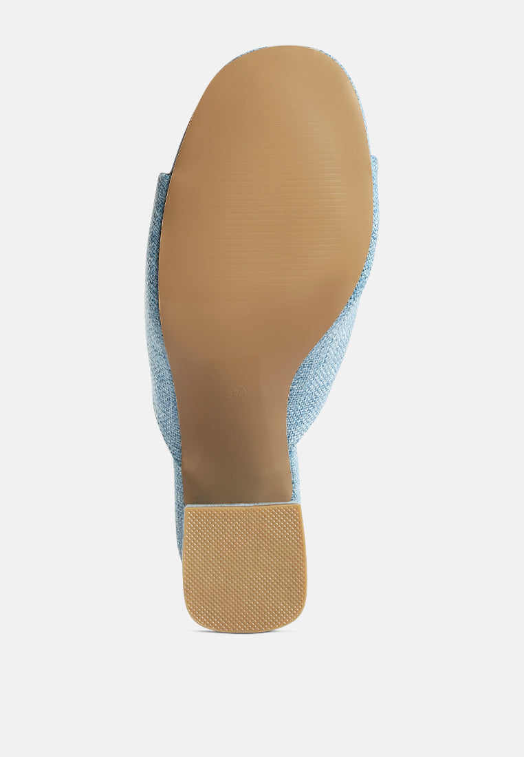 Addie Block Heel Slip On Sandals-4