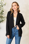 Heimish Full Size Open Front Long Sleeve Blazer-0