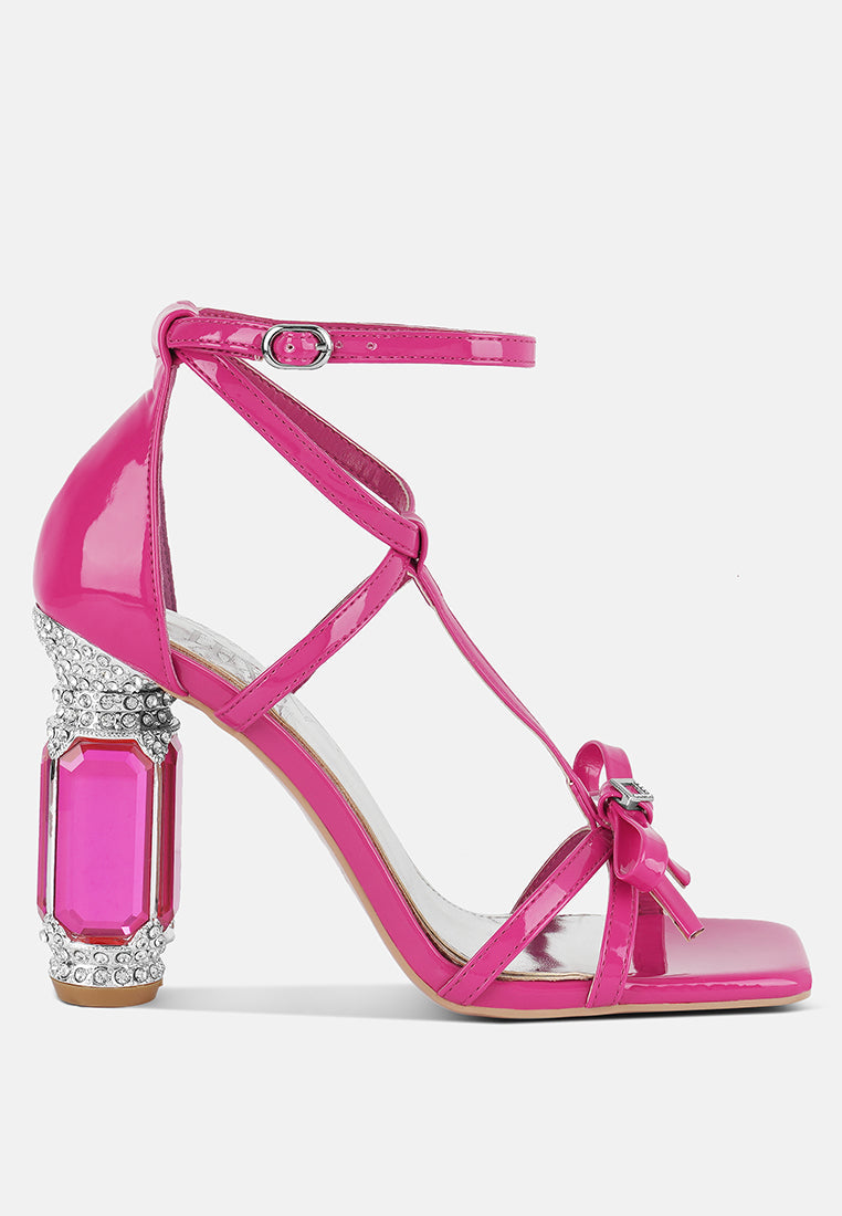 Affluence Jeweled High Heel Sandals-6