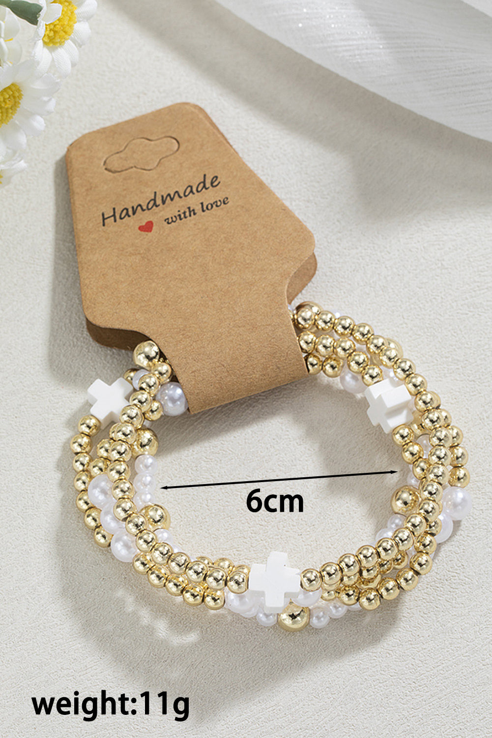 Arely Beaded Elastic Layered Bracelet-2
