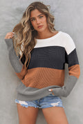 Millie Knitted O Pullover Sweater-0