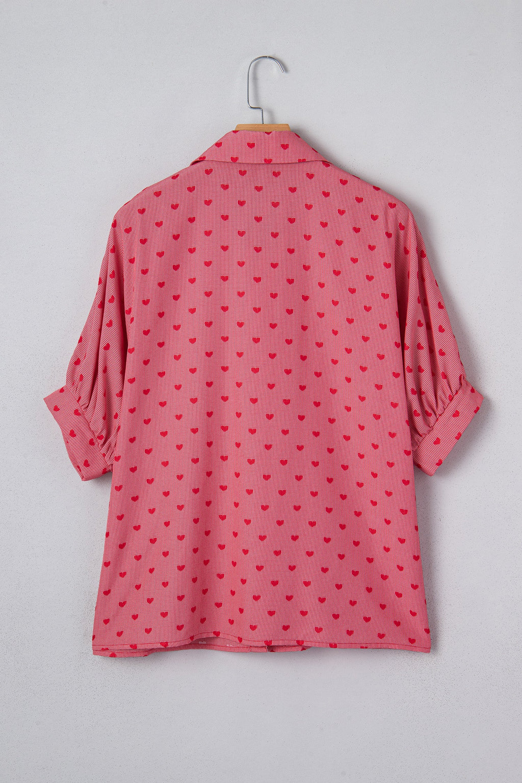 Charlie Sleeve Loose Valentine Shirt-4