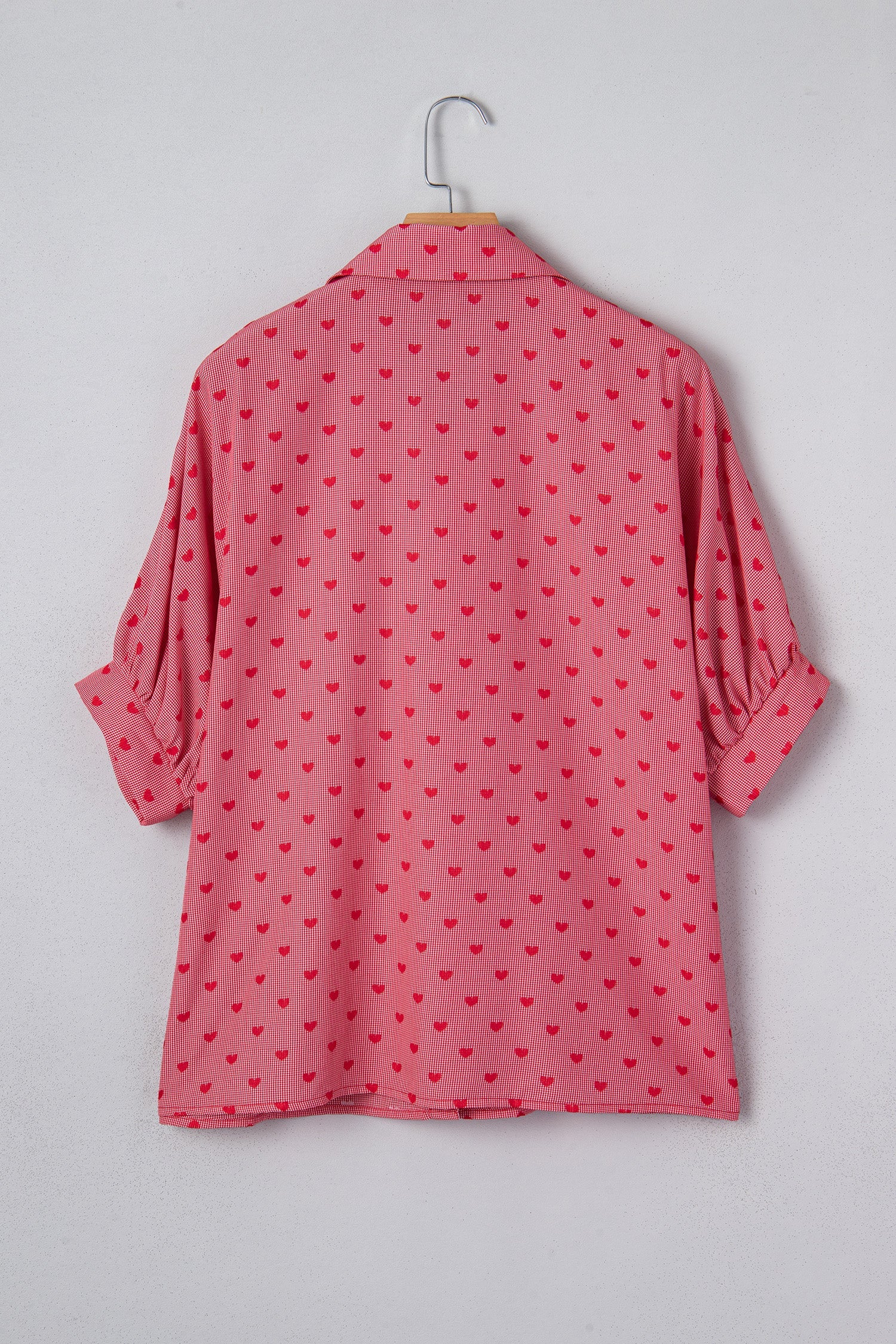 Charlie Sleeve Loose Valentine Shirt-4