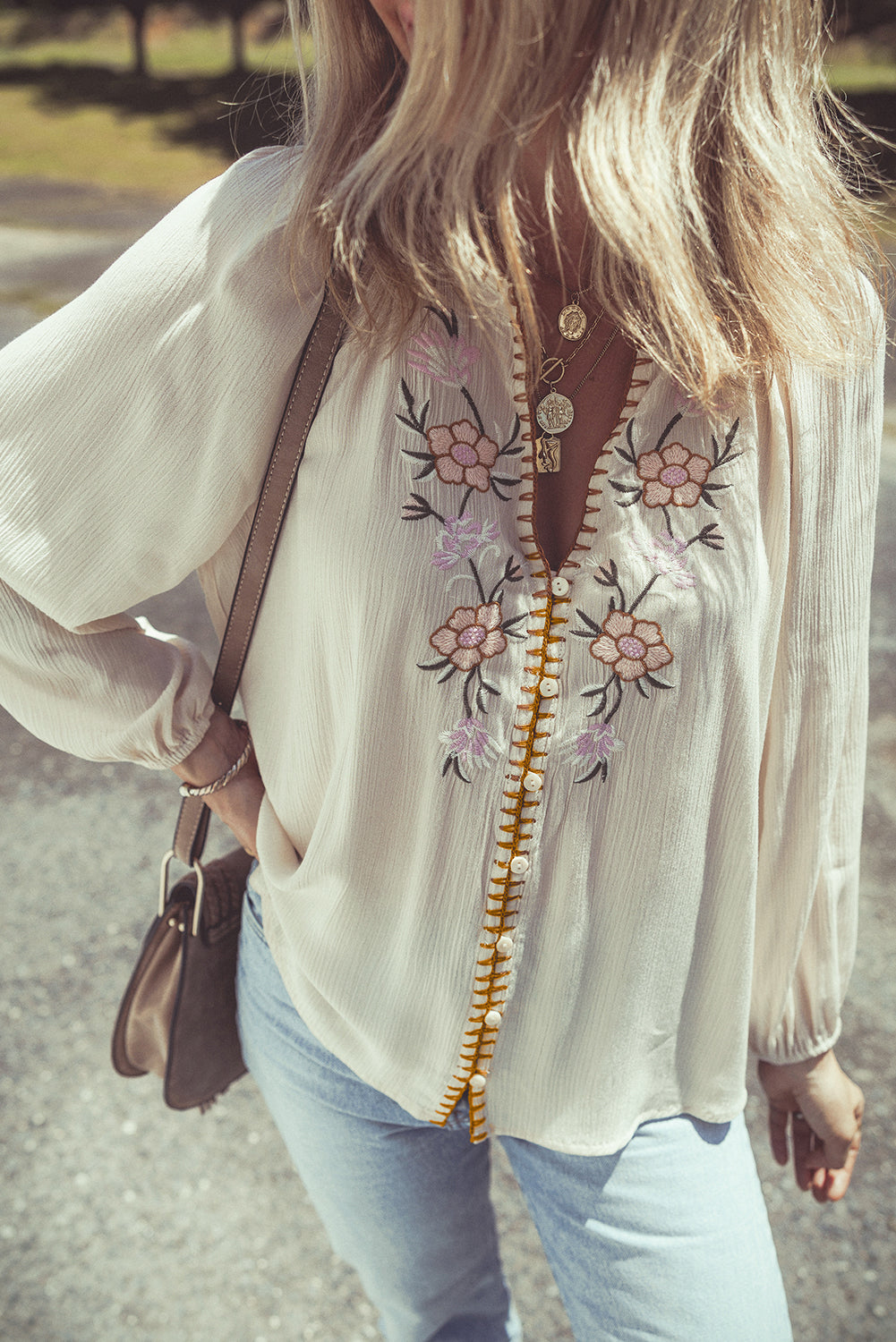 June Puff Sleeve Loose Shirt-0