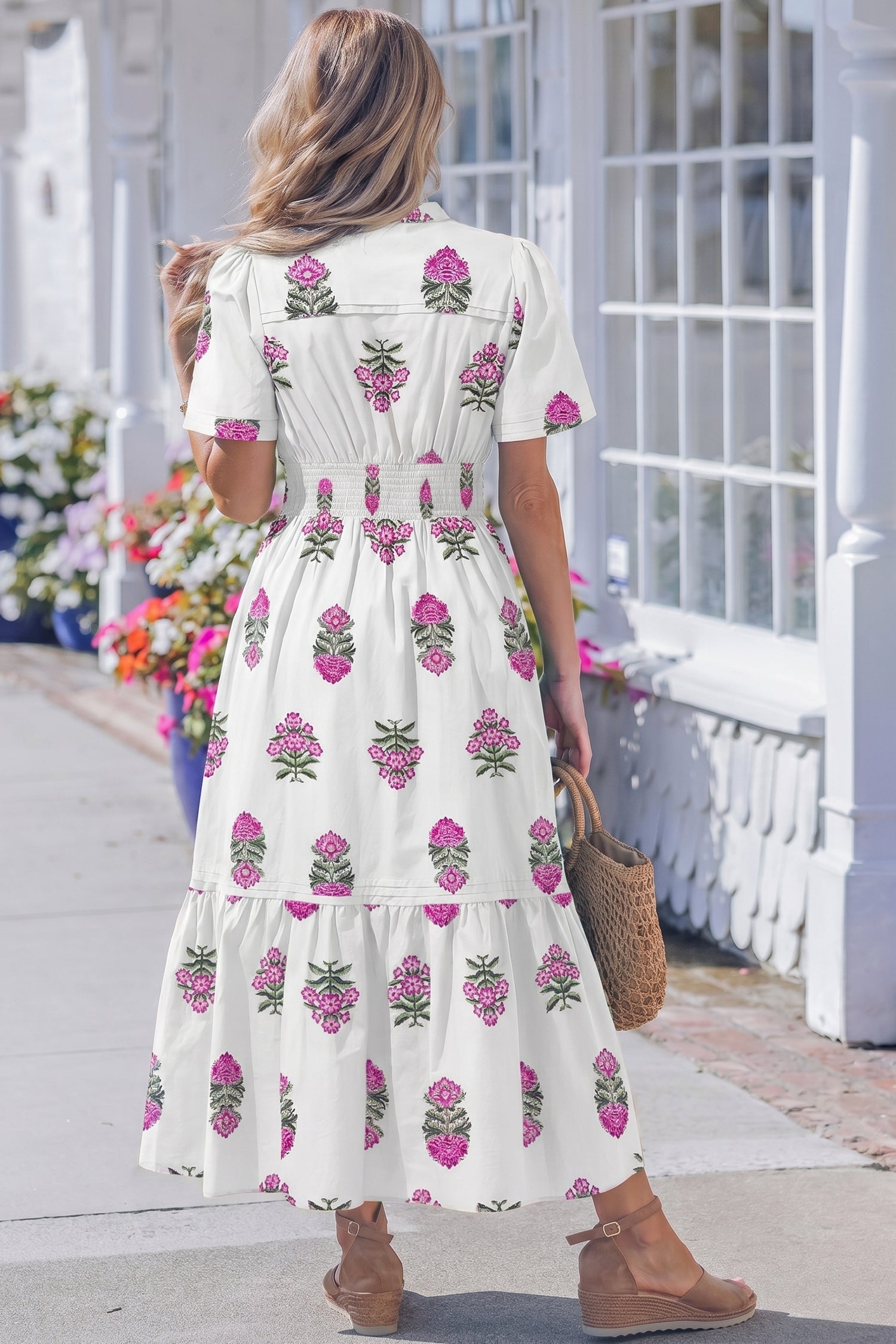 Aileen Ruffle Hem Maxi Dress-1