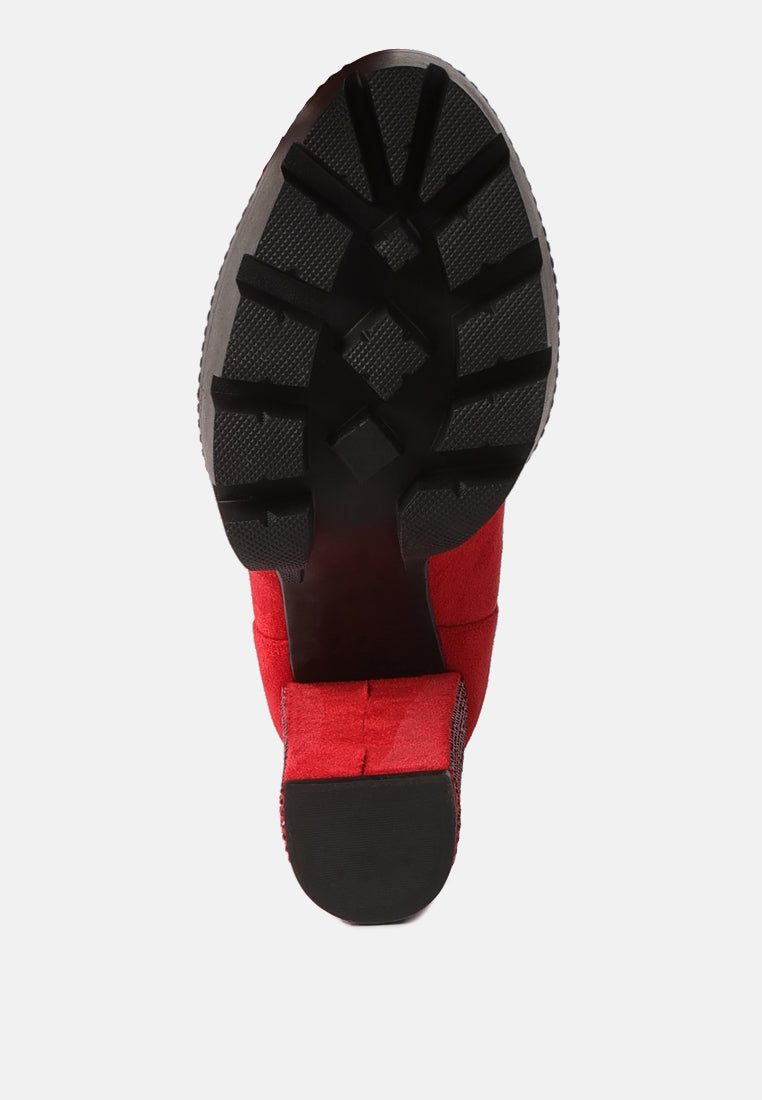 Birch Block Heeled Ankle Boots-4