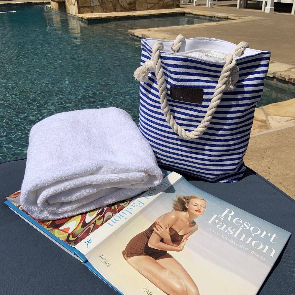 Striped Canvas Tote Bag-5