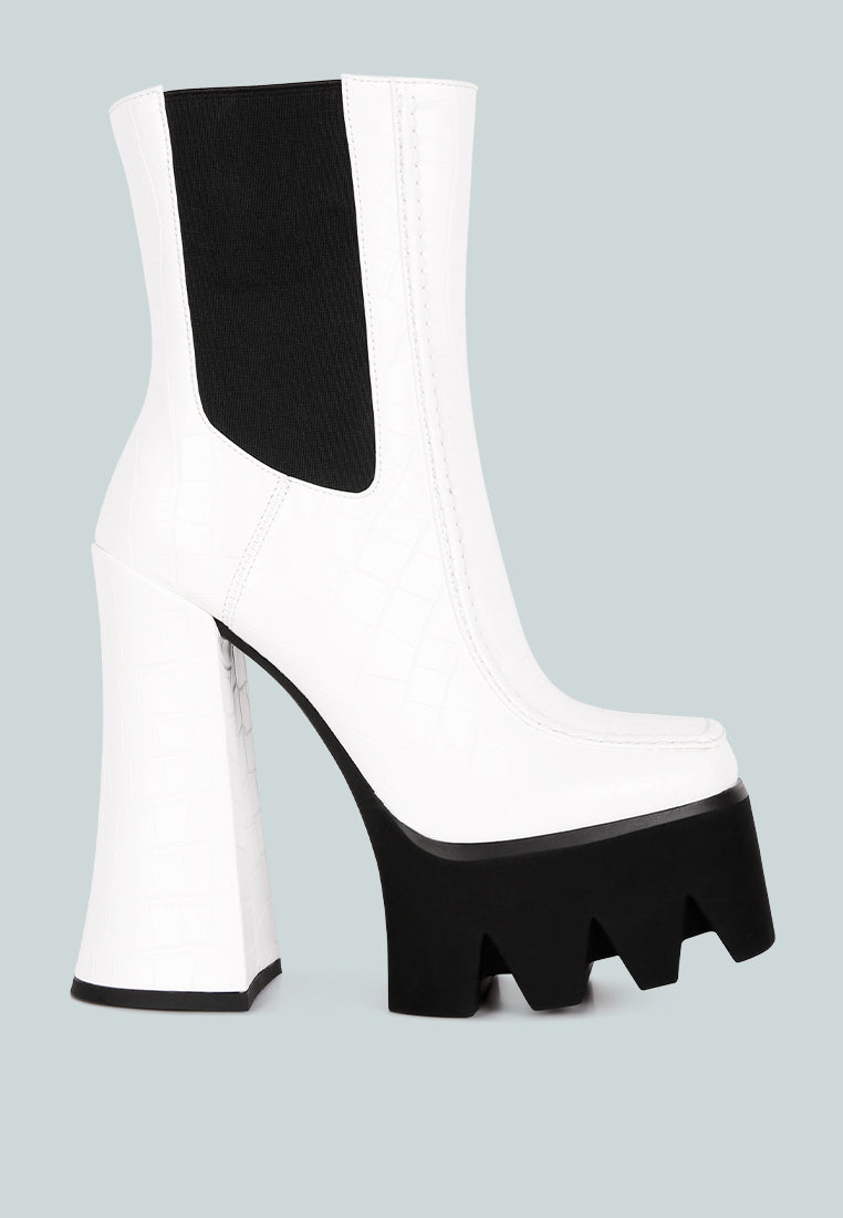 Bounty High Platform Heel Chelsea Boots-0