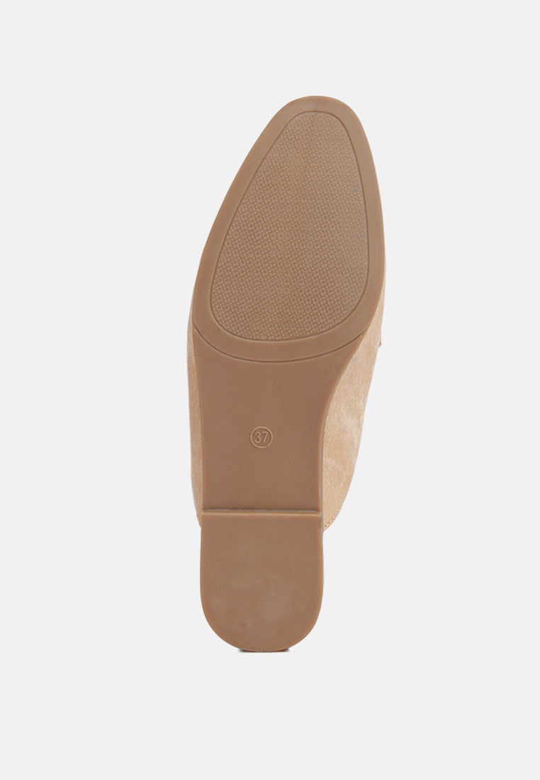 Briar Horsebit Embellishment Slip On Mules-4