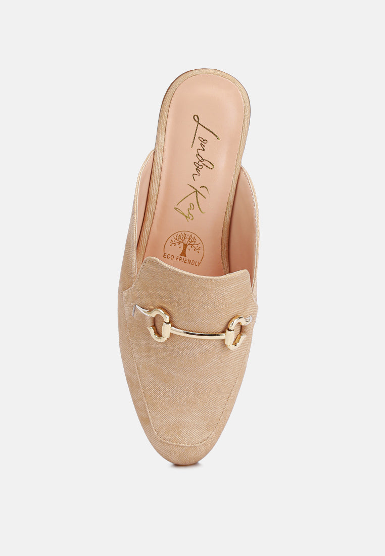 Briar Horsebit Embellishment Slip On Mules-3