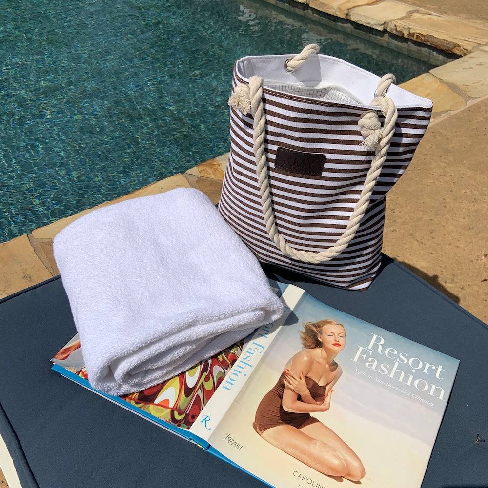 Striped Canvas Tote Bag-4