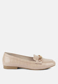 Bro Zone Croc Metail Chain Loafers-0