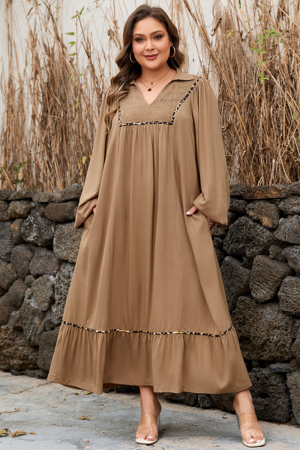 Frankie accent Bracelet Long PLUS Dress-2