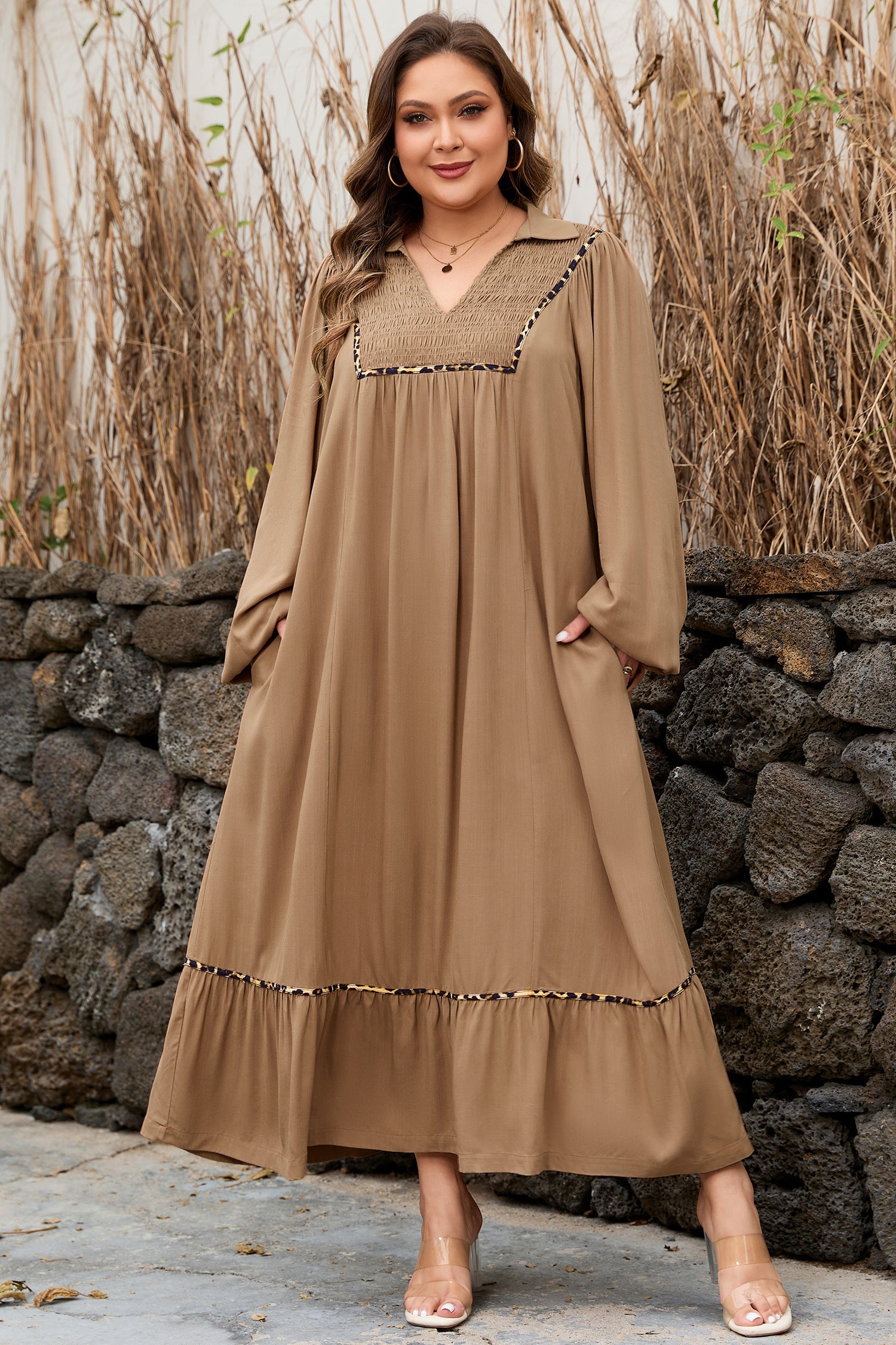 Frankie accent Bracelet Long PLUS Dress-2